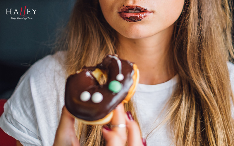 Unhealthy eating habits causing hidden weight gain.