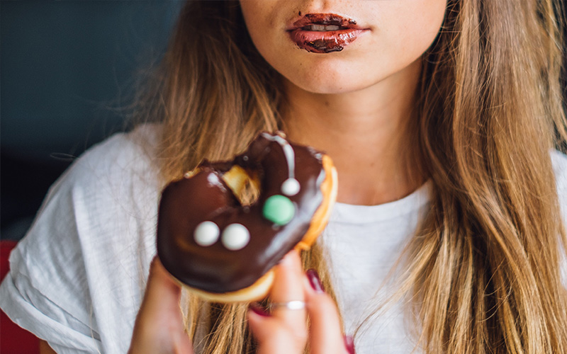 Unhealthy eating habits causing hidden weight gain.