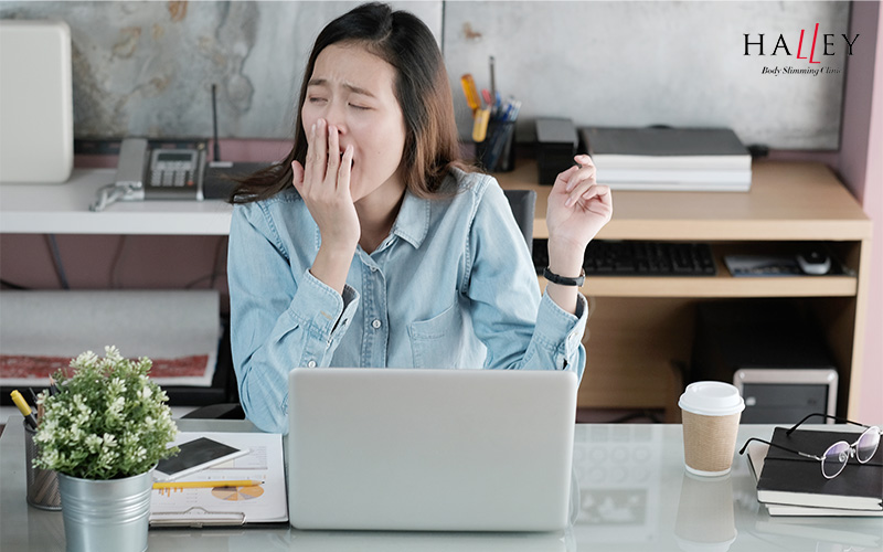 Lack of sleep causing hidden weight gain.