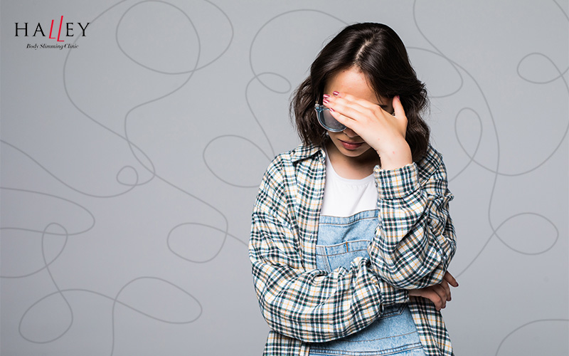 Stress leading to hidden weight gain.